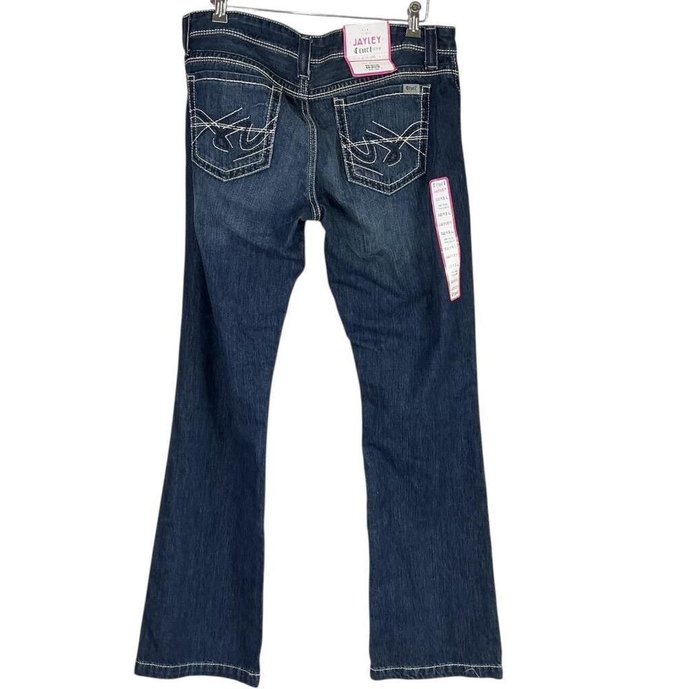 Cruel Bootcut Jeans Women 32/13 Long Blue Cotton Dark Rodeo Cowgirl Show NEW - Picture 7 of 9